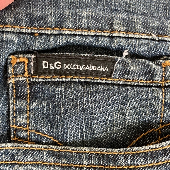 VTG Dolce & Gabbana Women's Dark Blue Straight Leg Jeans - Picture 4 of 9